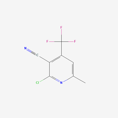 2-Chloro-6-methyl-4-(trifluoromethyl)-nicotinonitrile (CAS: 13600-48-1) - Chemical Structure and Molecular Formula 