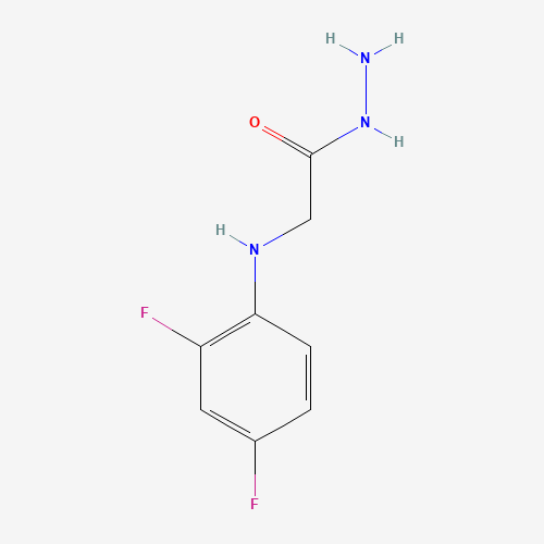 2-(2,4-Difluoroanilino)acetohydrazide (CAS: 2351-00-0) - Chemical Structure and Molecular Formula 