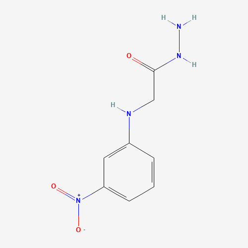 2-(3-Nitroanilino)acetohydrazide (CAS: 36107-14-9) - Chemical Structure and Molecular Formula 