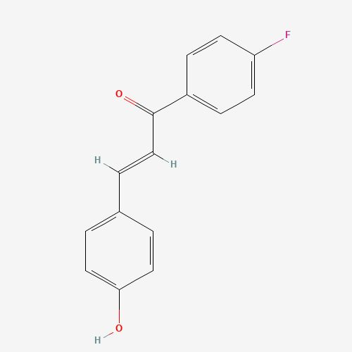1-(4-Fluorophenyl)-3-(4-hydroxyphenyl)-2-propen-1-one (CAS: 7397-22-0) - Chemical Structure and Molecular Formula 