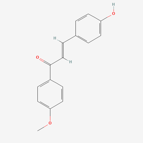 3-(4-Hydroxyphenyl)-1-(4-methoxyphenyl)-2-propen-1-one (CAS: 69704-15-0) - Chemical Structure and Molecular Formula 