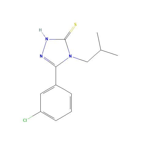 5-(3-Chlorophenyl)-4-isobutyl-4H-1,2,4-triazole-3-thiol (CAS: 26028-64-8) - Related Chemical Product