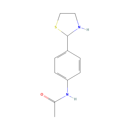 N-[4-(1,3-Thiazolan-2-yl)phenyl]acetamide (CAS: 145300-45-4) - Chemical Structure and Molecular Formula 