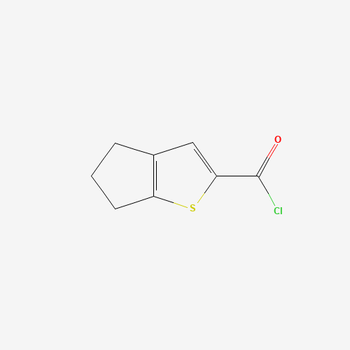 5,6-Dihydro-4H-cyclopenta[b]thiophene-2-carbonylchloride (CAS: 142329-25-7) - Chemical Structure and Molecular Formula 