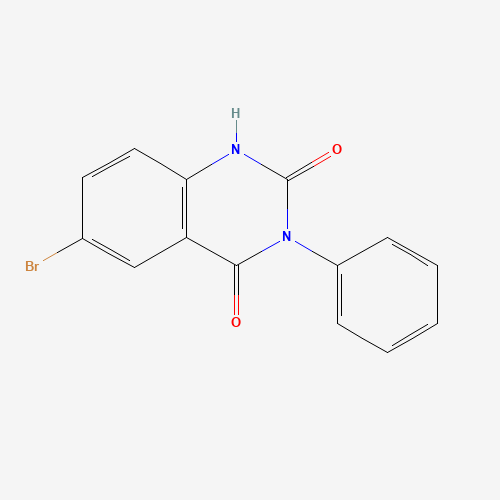 6-Bromo-3-phenyl-2,4(1H,3H)-quinazolinedione (CAS: 23965-11-9) - Chemical Structure and Molecular Formula 
