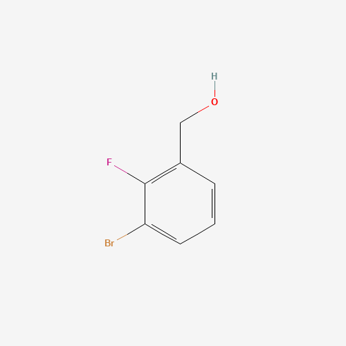 (3-Bromo-2-fluorophenyl)methanol (CAS: 261723-32-4) - Chemical Structure and Molecular Formula 