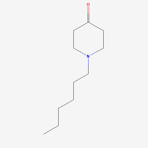 1-Hexyltetrahydro-4(1H)-pyridinone (CAS: 71072-22-5) - Chemical Structure and Molecular Formula 