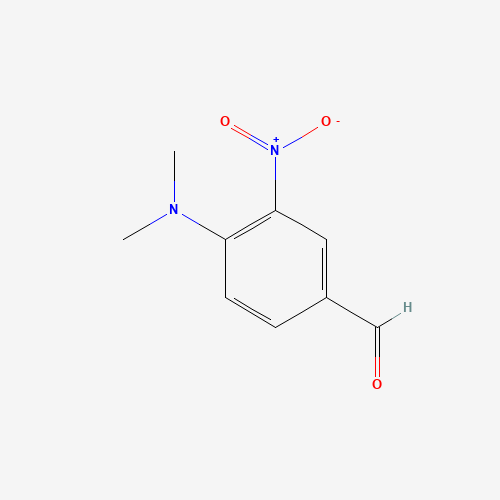 4-(Dimethylamino)-3-nitrobenzenecarbaldehyde (CAS: 59935-39-6) - Chemical Structure and Molecular Formula 