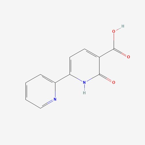 2-Oxo-6-(2-pyridinyl)-1,2-dihydro-3-pyridinecarboxylic acid (CAS: 56304-42-8) - Chemical Structure and Molecular Formula 