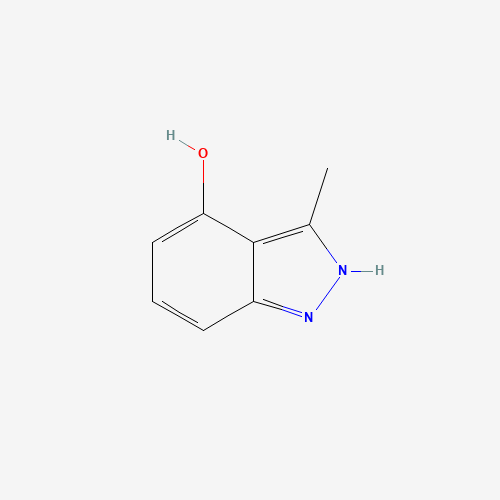 3-Methyl-1H-indazol-4-ol (CAS: 149071-05-6) - Chemical Structure and Molecular Formula 