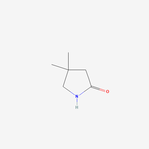 4,4-Dimethyl-2-pyrrolidinone (CAS: 66899-02-3) - Chemical Structure and Molecular Formula 