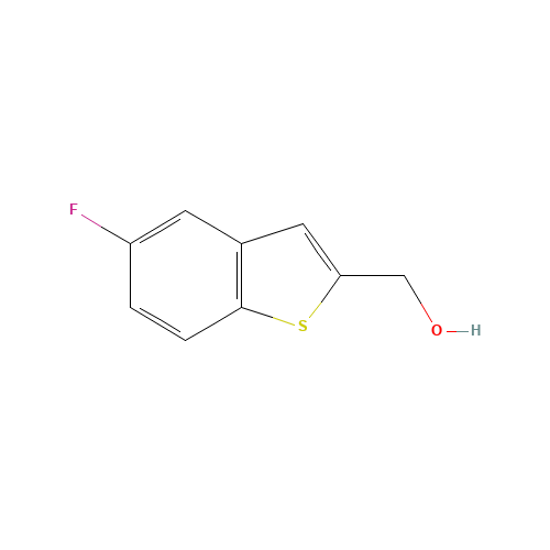 (5-Fluoro-1-benzothiophen-2-yl)methanol (CAS: 13771-73-8) - Chemical Structure and Molecular Formula 
