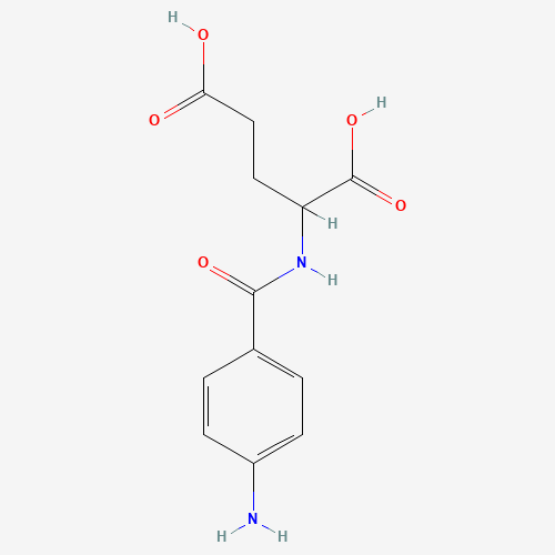 2-[(4-Aminobenzoyl)amino]pentanedioic acid (CAS: 4230-33-5) - Chemical Structure and Molecular Formula 