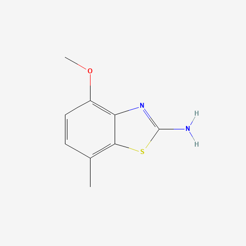 4-Methoxy-7-methyl-1,3-benzothiazol-2-amine (CAS: 88686-30-0) - Chemical Structure and Molecular Formula 