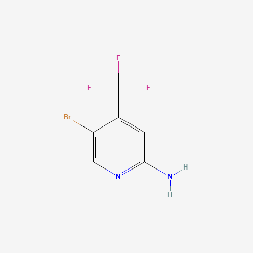 2-Amino-5-bromo-4-(trifluoromethyl)pyridine (CAS: 944401-56-3) - Chemical Structure and Molecular Formula 