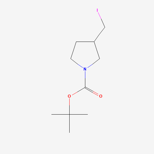 tert-Butyl 3-(iodomethyl)pyrrolidine-1-carboxylate (CAS: 479622-36-1) - Chemical Structure and Molecular Formula 