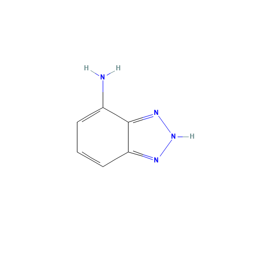 1H-1,2,3-Benzotriazol-4-amine (CAS: 18076-61-4) - Chemical Structure and Molecular Formula 
