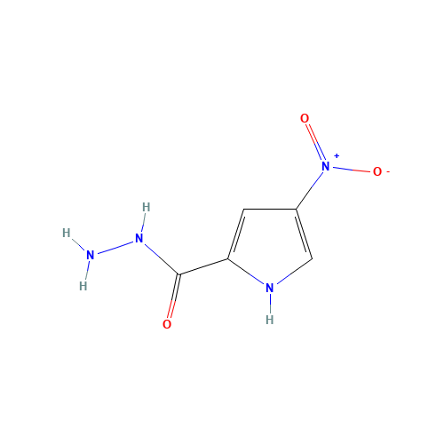 4-Nitro-1H-pyrrole-2-carbohydrazide (CAS: 28494-48-6) - Chemical Structure and Molecular Formula 