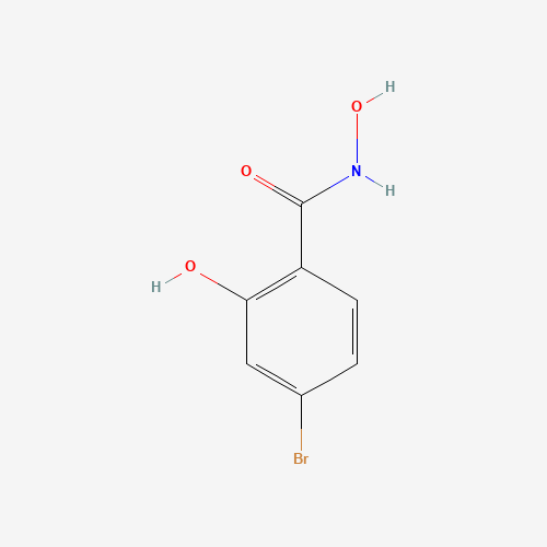 4-Bromo-N,2-dihydroxybenzenecarboxamide (CAS: 61799-79-9) - Chemical Structure and Molecular Formula 