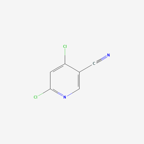 4,6-Dichloronicotinonitrile (CAS: 166526-03-0) - Chemical Structure and Molecular Formula 