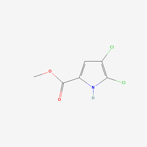 Methyl 4,5-dichloro-1H-pyrrole-2-carboxylate (CAS: 1197-12-2) - Chemical Structure and Molecular Formula 