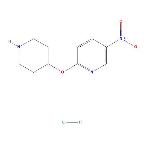 5-Nitro-2-(4-piperidinyloxy)pyridine hydrochloride (CAS: 1185309-69-6) - Related Chemical Product