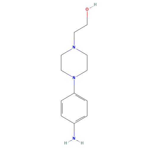2-[4-(4-Aminophenyl)-1-piperazinyl]-1-ethanol (CAS: 5521-39-1) - Related Chemical Product