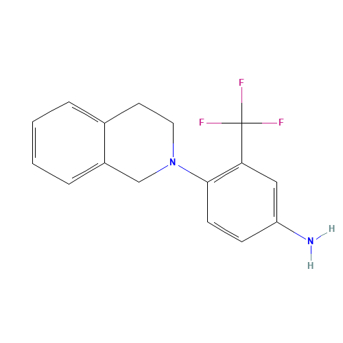 4-[3,4-Dihydro-2(1H)-isoquinolinyl]-3-(trifluoromethyl)aniline (CAS: 914348-87-1) - Related Chemical Product