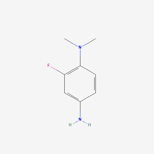 2-Fluoro-N-1-,N-1-dimethyl-1,4-benzenediamine (CAS: 3824-31-5) - Chemical Structure and Molecular Formula 