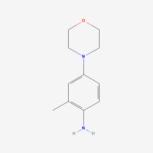 2-Methyl-4-(4-morpholinyl)aniline (CAS: 581-00-0) - Chemical Structure and Molecular Formula 