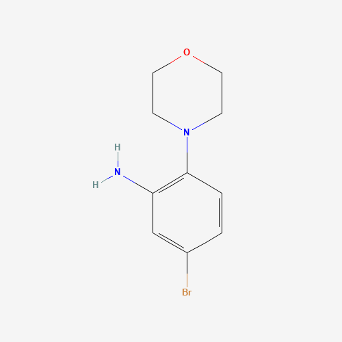 5-Bromo-2-(4-morpholinyl)aniline (CAS: 91062-48-5) - Chemical Structure and Molecular Formula 