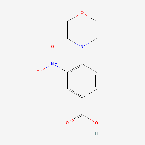 4-(4-Morpholinyl)-3-nitrobenzoic acid (CAS: 26577-59-3) - Chemical Structure and Molecular Formula 