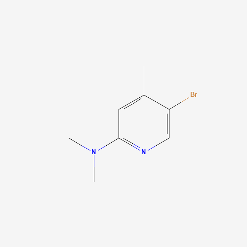 5-Bromo-N,N,4-trimethyl-2-pyridinamine (CAS: 764651-68-5) - Chemical Structure and Molecular Formula 
