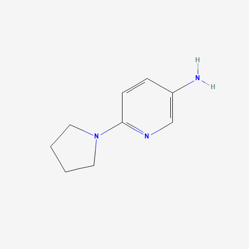 6-(1-Pyrrolidinyl)-3-pyridinamine (CAS: 92808-19-0) - Chemical Structure and Molecular Formula 