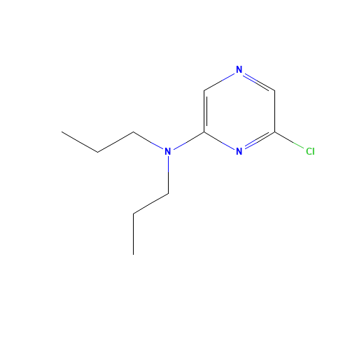 N-(6-Chloro-2-pyrazinyl)-N,N-dipropylamine (CAS: 957065-91-7) - Chemical Structure and Molecular Formula 