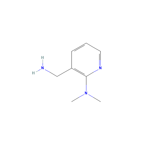 3-(Aminomethyl)-N,N-dimethyl-2-pyridinamine (CAS: 354824-09-2) - Chemical Structure and Molecular Formula 