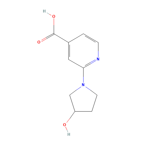 2-(3-Hydroxy-1-pyrrolidinyl)isonicotinic acid (CAS: 654663-49-7) - Related Chemical Product