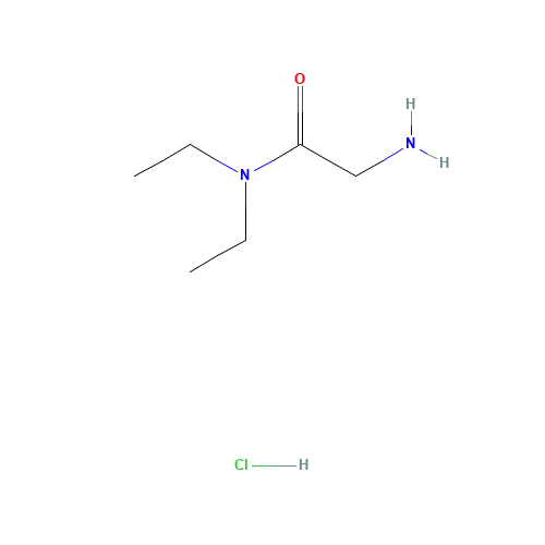 2-Amino-N,N-diethylacetamide hydrochloride (CAS: 108723-79-1) - Chemical Structure and Molecular Formula 