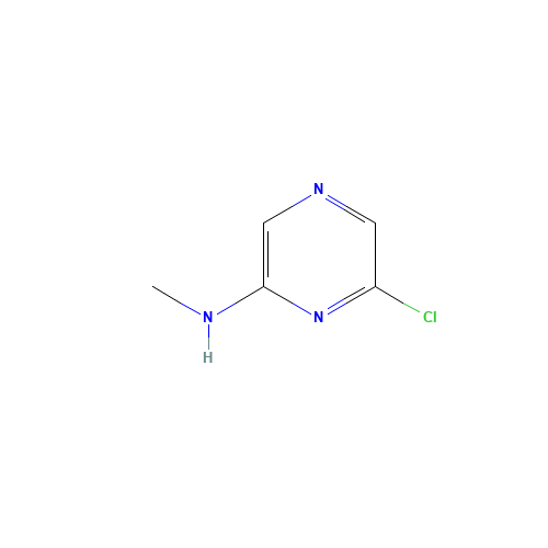 6-Chloro-N-methyl-2-pyrazinamine (CAS: 848366-38-1) - Chemical Structure and Molecular Formula 