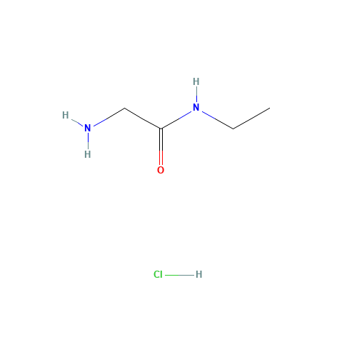 2-Amino-N-ethylacetamide hydrochloride (CAS: 26595-78-8) - Chemical Structure and Molecular Formula 