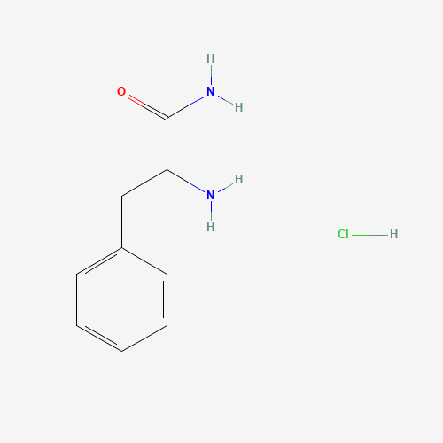 2-Amino-3-phenylpropanamide hydrochloride (CAS: 108321-83-1) - Chemical Structure and Molecular Formula 