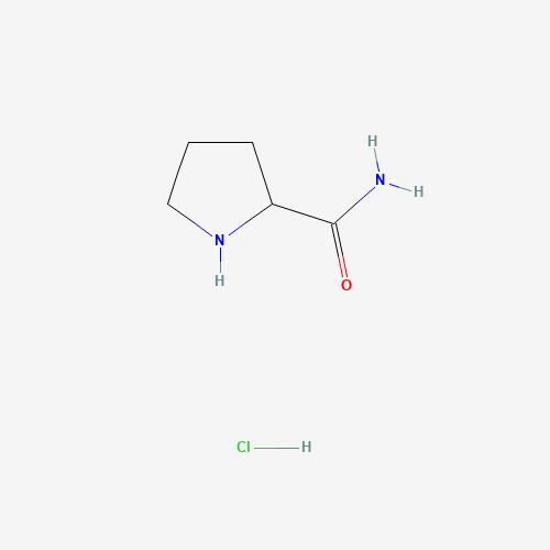 2-Pyrrolidinecarboxamide hydrochloride (CAS: 115630-49-4) - Chemical Structure and Molecular Formula 