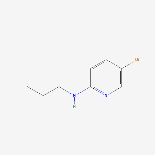 5-Bromo-N-propyl-2-pyridinamine (CAS: 100379-02-0) - Chemical Structure and Molecular Formula 
