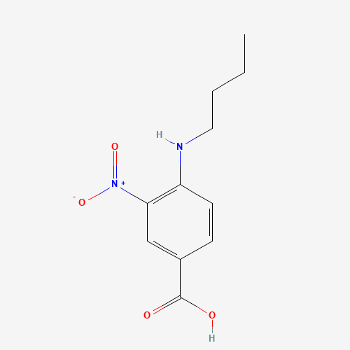 4-(Butylamino)-3-nitrobenzoic acid (CAS: 120321-65-5) - Chemical Structure and Molecular Formula 