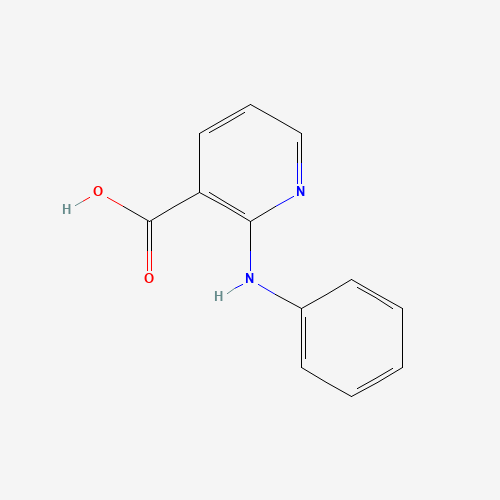 2-Anilinonicotinic acid (CAS: 16344-24-4) - Chemical Structure and Molecular Formula 