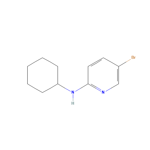 5-Bromo-N-cyclohexyl-2-pyridinamine (CAS: 942050-72-8) - Chemical Structure and Molecular Formula 