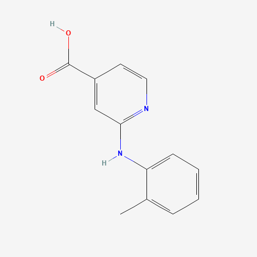 2-(2-Toluidino)isonicotinic acid (CAS: 1019324-25-4) - Chemical Structure and Molecular Formula 
