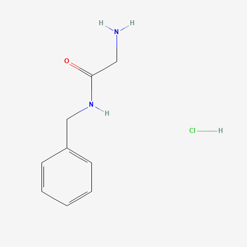 2-Amino-N-benzylacetamide hydrochloride (CAS: 20432-97-7) - Chemical Structure and Molecular Formula 