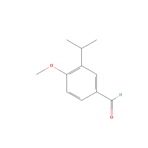 3-Isopropyl-4-methoxybenzaldehyde (CAS: 31825-29-3) - Chemical Structure and Molecular Formula 