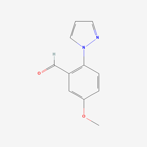 5-Methoxy-2-(1H-pyrazol-1-yl)benzaldehyde (CAS: 1015845-56-3) - Related Chemical Product